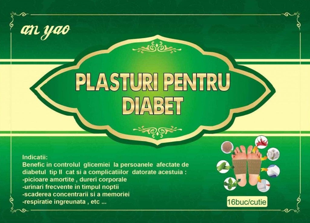 Plasturi Pentru Diabet an yao, 16 buc, Naturalia Diet